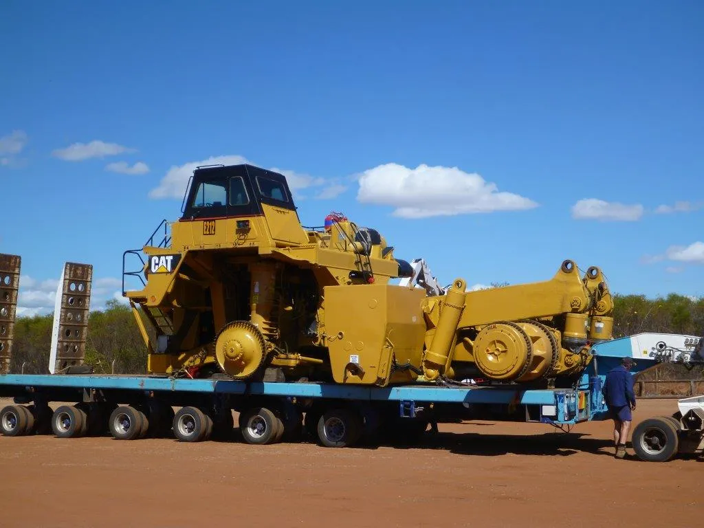 Move 6 CAT 785 Dump Trucks from Emerald Qld to Koolan Island WA — photo 1